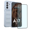 Pancerne etui + szkło hartowane Bizon Tur Pack do Galaxy A37 5G, jasnoniebieskie (1/10)