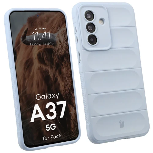 Pancerne etui + szkło hartowane Bizon Tur Pack do Galaxy A37 5G, jasnoniebieskie (3/10)