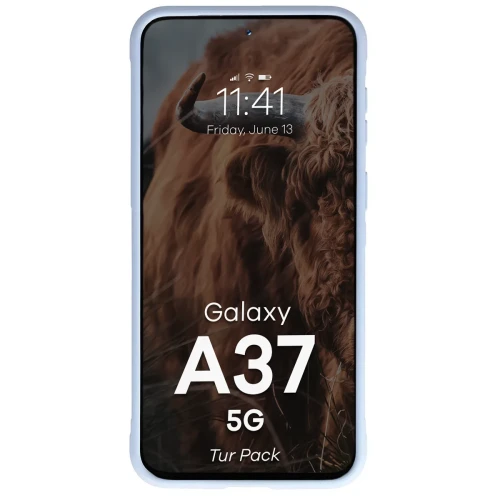 Pancerne etui + szkło hartowane Bizon Tur Pack do Galaxy A37 5G, jasnoniebieskie (6/10)