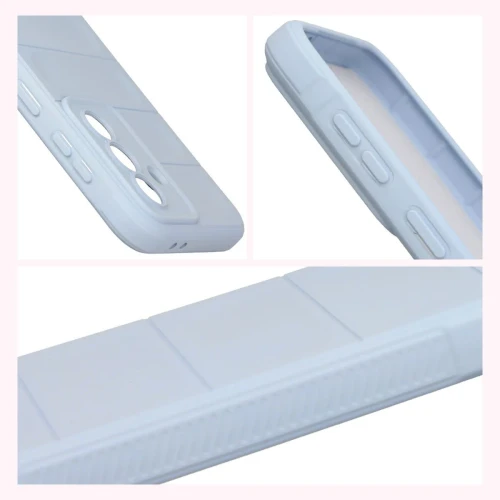 Pancerne etui + szkło hartowane Bizon Tur Pack do Galaxy A37 5G, jasnoniebieskie (8/10)