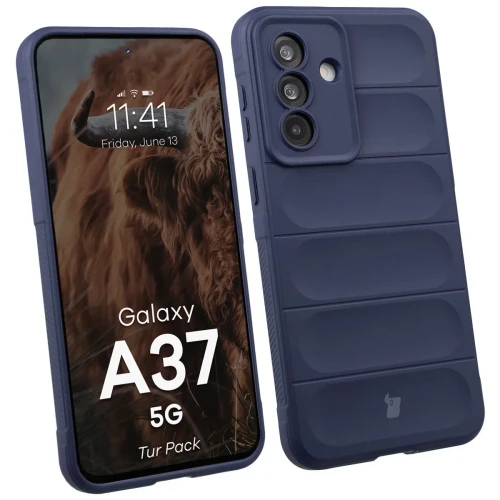 Pancerne etui + szkło hartowane Bizon Tur Pack do Galaxy A37 5G, granatowe (3/10)