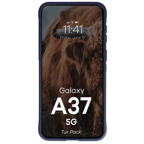Pancerne etui + szkło hartowane Bizon Tur Pack do Galaxy A37 5G, granatowe (6/10)