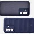 Pancerne etui + szkło hartowane Bizon Tur Pack do Galaxy A37 5G, granatowe (7/10)
