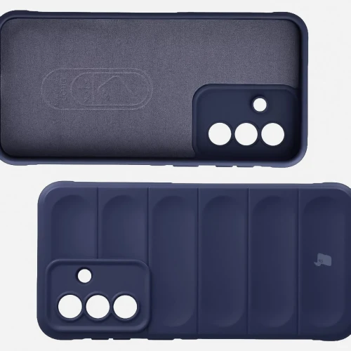 Pancerne etui + szkło hartowane Bizon Tur Pack do Galaxy A37 5G, granatowe (7/10)