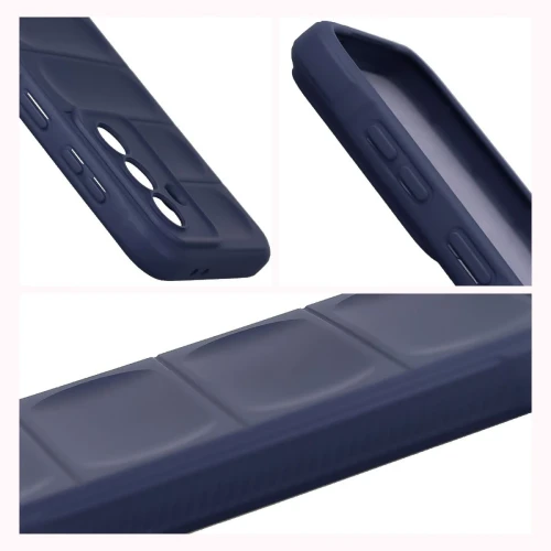 Pancerne etui + szkło hartowane Bizon Tur Pack do Galaxy A37 5G, granatowe (8/10)