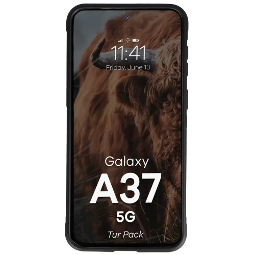 Pancerne etui + szkło hartowane Bizon Tur Pack do Galaxy A37 5G, czarne (6/10)