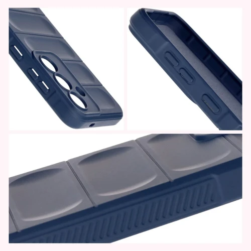 Pancerne etui + szkło hartowane Bizon Tur Pack do Galaxy S25, granatowe (8/10)