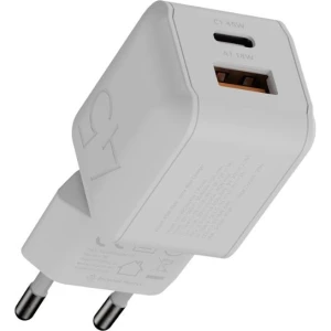 Ładowarka sieciowa Xtorm NextGen 45 W GaN, USB-C PD + USB-A, biała