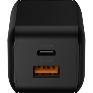 Ładowarka sieciowa Xtorm NextGen 70 W GaN, USB-C PD + USB-A, czarna (5/10)