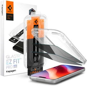 Szkło prywatyzujące do etui + Aplikator Spigen Glas.tR EZ Fit Pro Privacy 2-Pack (AC) do iPhone 18 Pro