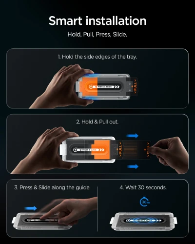 Szkło do etui + Aplikator Spigen Glas.tR EZ Fit Pro 2-Pack (AC) do iPhone 18 Pro Max / 17 Pro Max / 16 Pro Max (6/14)