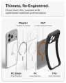 Etui Spigen Ultra Hybrid Mag do MagSafe do iPhone 18 Pro Max, półprzezroczysto-czarno-pomarańczowe (3/16)
