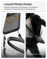 Etui Spigen Ultra Hybrid Mag do MagSafe do iPhone 18 Pro Max, półprzezroczysto-czarno-pomarańczowe (16/16)