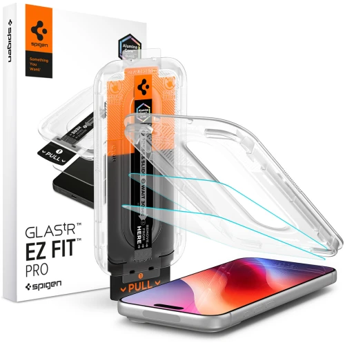 Szkło do etui + Aplikator Spigen Glas.tR EZ Fit Pro 2-Pack (AC) do iPhone 18 Pro / 17 Pro / 17 / 16 Pro (1/14)