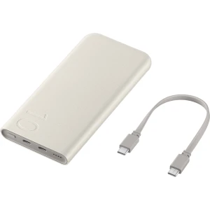 Powerbank USB-C 10000mAh, Samsung Battery Pack, 25W, PD 3.0 PPS, beżowa