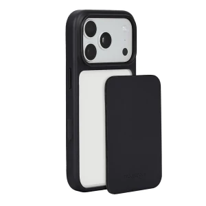 Skórzane etui z modularnymi pleckami Troubadour Modular Leather Case do MagSafe do iPhone 18 Pro Max, czarne
