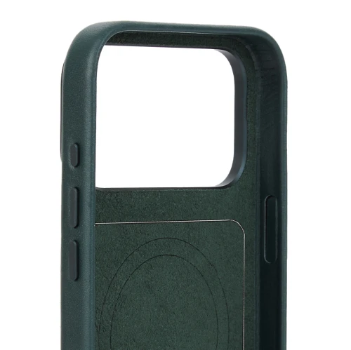 Skórzane etui z modularnymi pleckami Troubadour Modular Leather Case do MagSafe do iPhone 18 Pro Max, ciemnozielone (6/9)