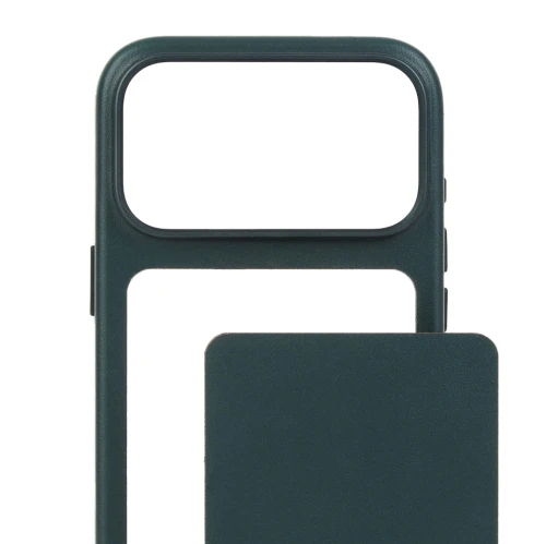 Skórzane etui z modularnymi pleckami Troubadour Modular Leather Case do MagSafe do iPhone 18 Pro Max, ciemnozielone (7/9)