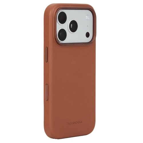 Etui Troubadour Full Leather Case do MagSafe do iPhone 18 Pro Max, brązowe (1/10)