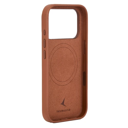 Etui Troubadour Full Leather Case do MagSafe do iPhone 18 Pro Max, brązowe (2/10)