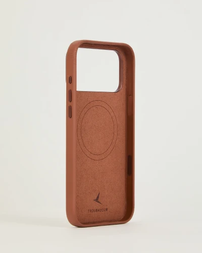Etui Troubadour Full Leather Case do MagSafe do iPhone 18 Pro Max, brązowe (9/10)