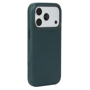 Etui Troubadour Full Leather Case do MagSafe do iPhone 18 Pro, ciemnozielone