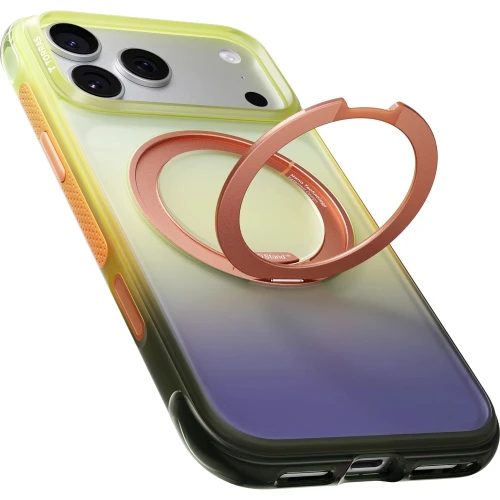 Etui z obrotową podstawką 360° Torras Ostand O3 Air Gradient do MagSafe do iPhone 18 Pro Max / 17 Pro Max, pomarańczowo-fioletowe (3/10)