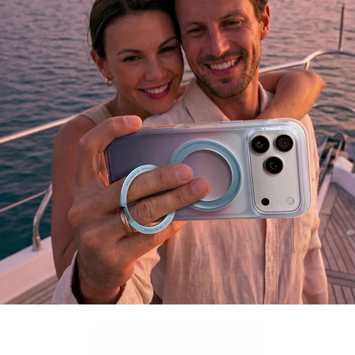 Etui z obrotową podstawką 360° Torras Ostand O3 Air Gradient do MagSafe do iPhone 18 Pro Max / 17 Pro Max, fioletowo-niebieskie (5/10)