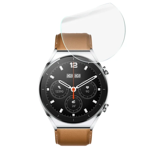 Folia ochronna na ekran zegarka Bizon Watch Film HydroFlex do Xiaomi Watch S1, 3 sztuki (5/5)