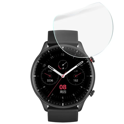 Folia ochronna na ekran zegarka Bizon Watch Film HydroFlex do Amazfit GTR 2, 3 sztuki (5/5)