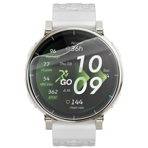 Folia ochronna na ekran zegarka Bizon Watch Film HydroFlex do Amazfit Active 3 Premium, 3 sztuki (2/5)
