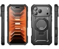 Etui pancerne + szkło 9H Supcase UB Grip Pro Mag SPG (CC) do MagSafe do iPhone 18 Pro Max / 17 Pro Max, przezroczysto-czarne (4/12)