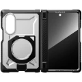 Etui pancerne + szkło prywatyzujące 9H Supcase UB Grip Mag SPG Privacy do MagSafe do Galaxy Z Fold8, przezroczysto-czarne (10/12)