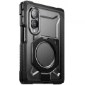 Etui pancerne + szkło prywatyzujące 9H Supcase UB Grip Mag SPG Privacy do MagSafe do Galaxy Z Fold8, przezroczysto-czarne (12/12)