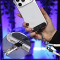 Uniwersalna smycz do telefonu na nadgarstek, szyję i ramię Bizon Accessories ReLoop, beżowa (7/7)