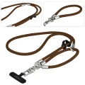 Uniwersalna smycz do telefonu na nadgarstek, szyję i ramię Bizon Accessories ReLoop, brązowa (4/7)