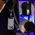 Uniwersalna smycz do telefonu na nadgarstek, szyję i ramię Bizon Accessories ReLoop, brązowa (5/7)