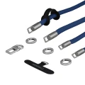 Uniwersalna smycz do telefonu na nadgarstek, szyję i ramię Bizon Accessories ReLoop, ciemnoniebieska (6/7)