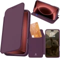 Etui z klapką Dux Ducis Skin Pro do iPhone 18 Pro Max / 17 Pro Max, burgundowe (1/10)