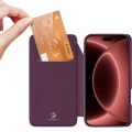 Etui z klapką Dux Ducis Skin Pro do iPhone 18 Pro Max / 17 Pro Max, burgundowe (3/10)
