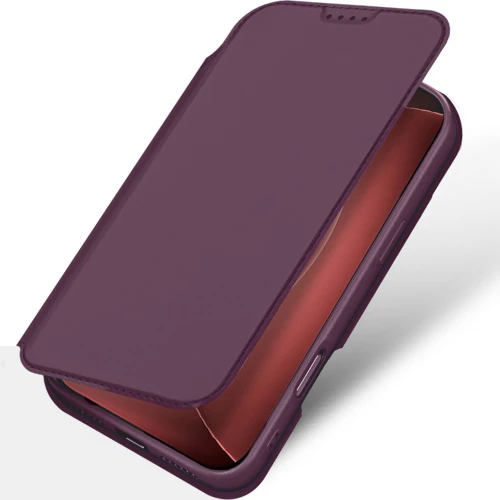 Etui z klapką Dux Ducis Skin Pro do iPhone 18 Pro Max / 17 Pro Max, burgundowe (5/10)