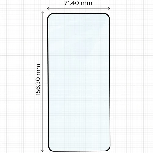 Szkło hartowane Bizon Glass Edge Duo do Nothing Phone (3), czarna ramka, 2 sztuki (2/4)