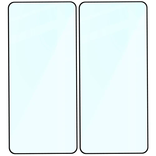 Szkło hartowane Bizon Glass Edge Duo do Nothing Phone (3), czarna ramka, 2 sztuki (4/4)