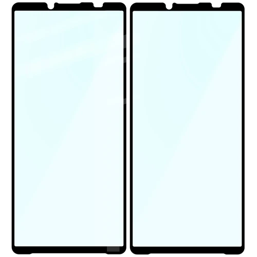 Szkło hartowane Bizon Glass Edge Duo do Sony Xperia 10 VIII / VII, czarna ramka, 2 sztuki (4/4)