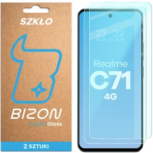 Szkło hartowane Bizon Glass Clear Duo do realme C71 4G, 2 sztuki