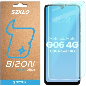 Szkło hartowane Bizon Glass Clear Duo do Motorola Moto G06 4G / G06 Power 4G, 2 sztuki
