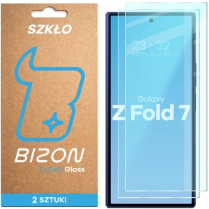 Szkło hartowane Bizon Glass Clear Duo do Galaxy Z Fold7, 2 sztuki