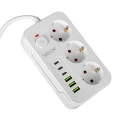 Listwa zasilająca/przedłużacz Vayox VA0468W-5, 3x gniazdo sieciowe Schuko, 3x USB-C, 3x USB-A, wraz z kablem 5m, biała (5/10)