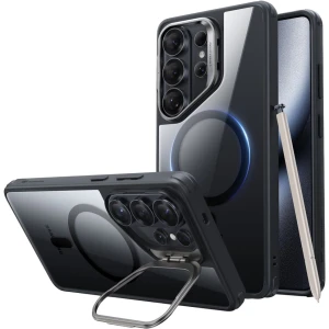 OUTLET: Etui ESR Classic Hybrid Kickstand do MagSafe do Galaxy S26 Ultra, przezroczysto-czarne