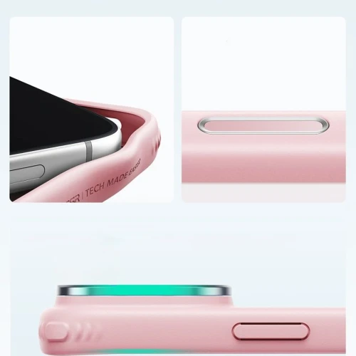 Etui ESR Classic Hybrid Kickstand do MagSafe do iPhone 18 Pro / 17 Pro, jasnoróżowo-przydymione (5/6)